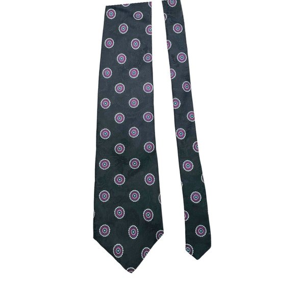 Saks Fifth Avenue Other - Saks Fifth Avenue Men's Tie W/Paisely & Circular Designs